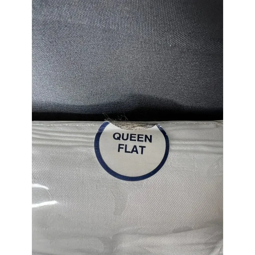 NOS Ralph Lauren Queen Irregular Flat Bed Sheet White Sealed